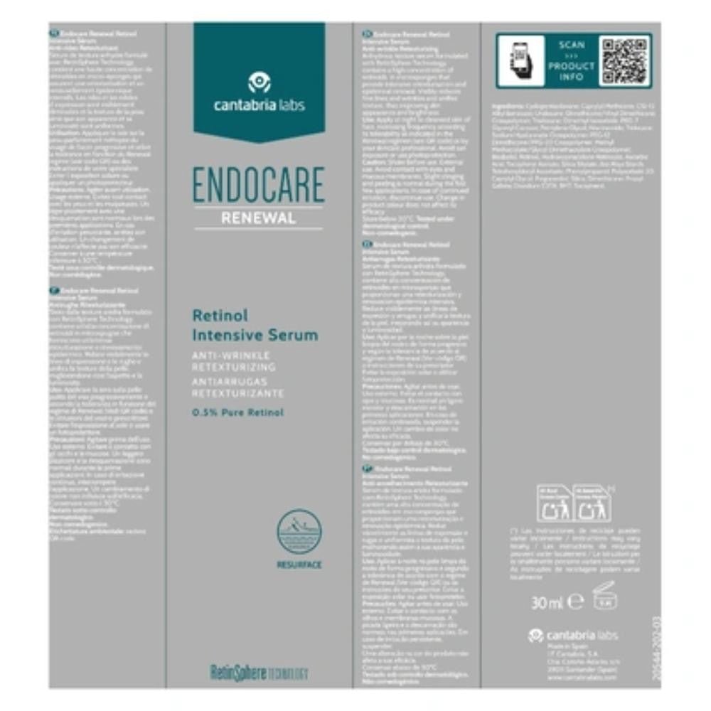 ENDOCARE Renewal Retinol Intensive Sérum 30ml (0.5% Retinol)-4