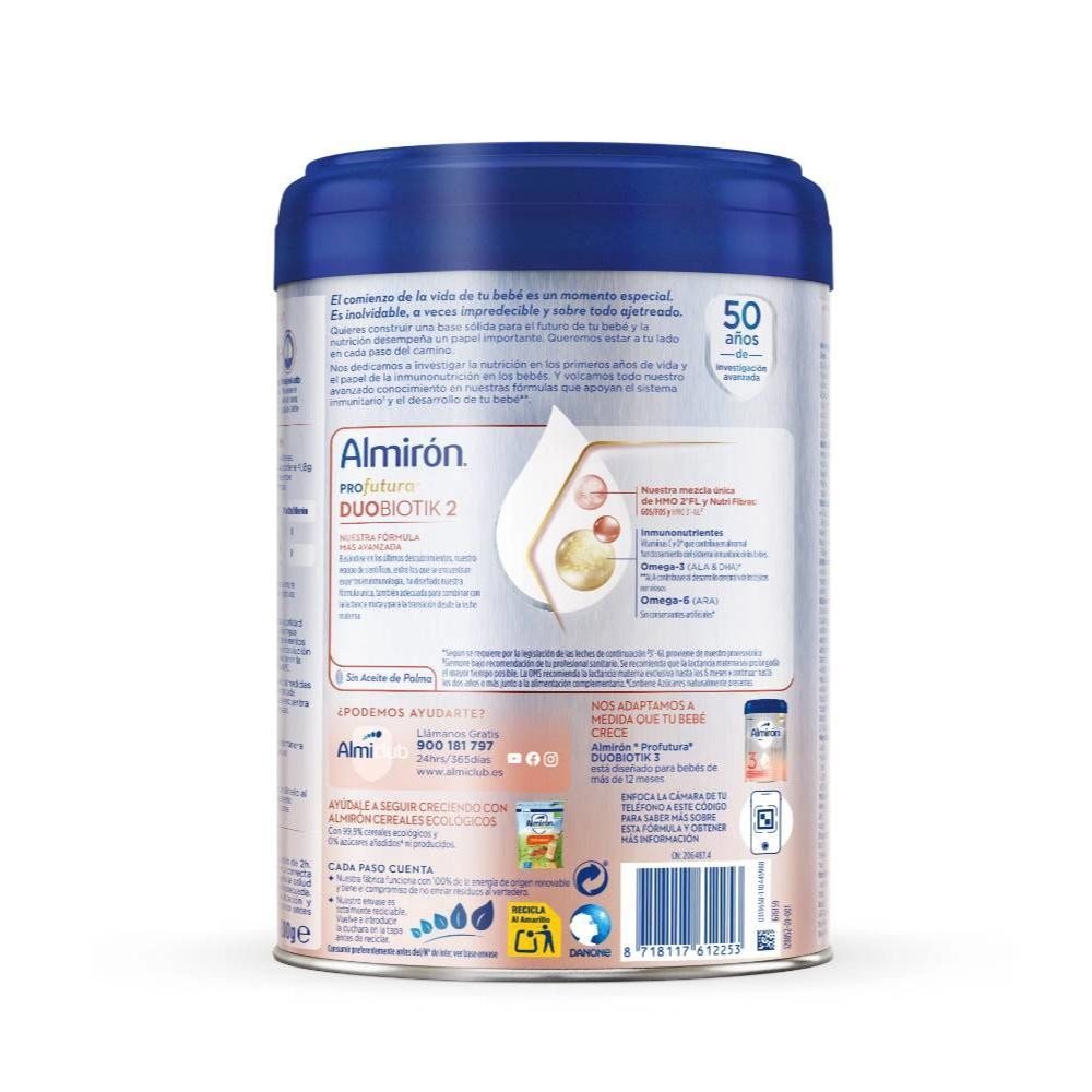 ALMIRÓN 2 Profutura Latte di proseguimento Duobiotik Confezione 4x800g