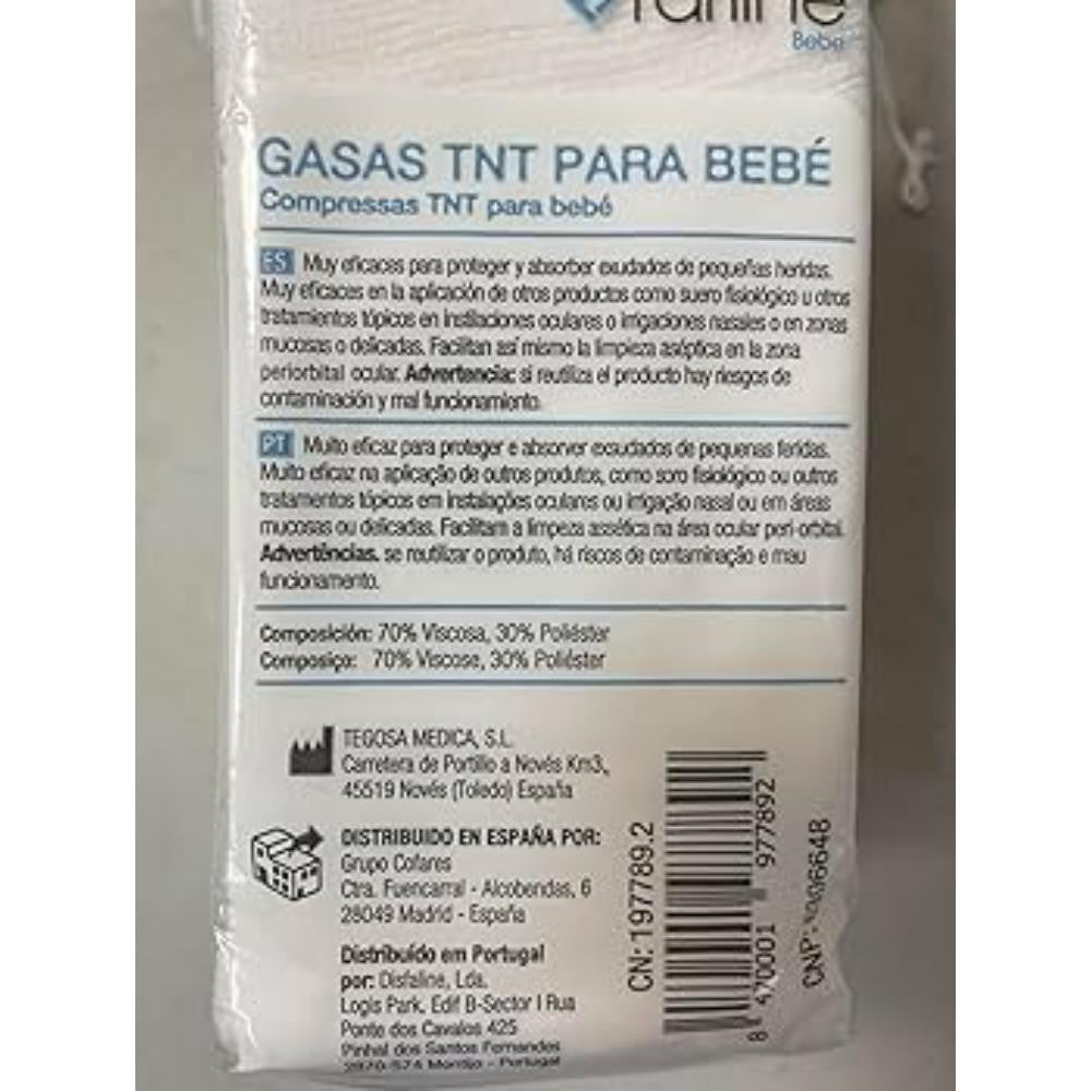 Farline Bebé Gasas TNT 7,5cm x7,5 cm (100uds)-2