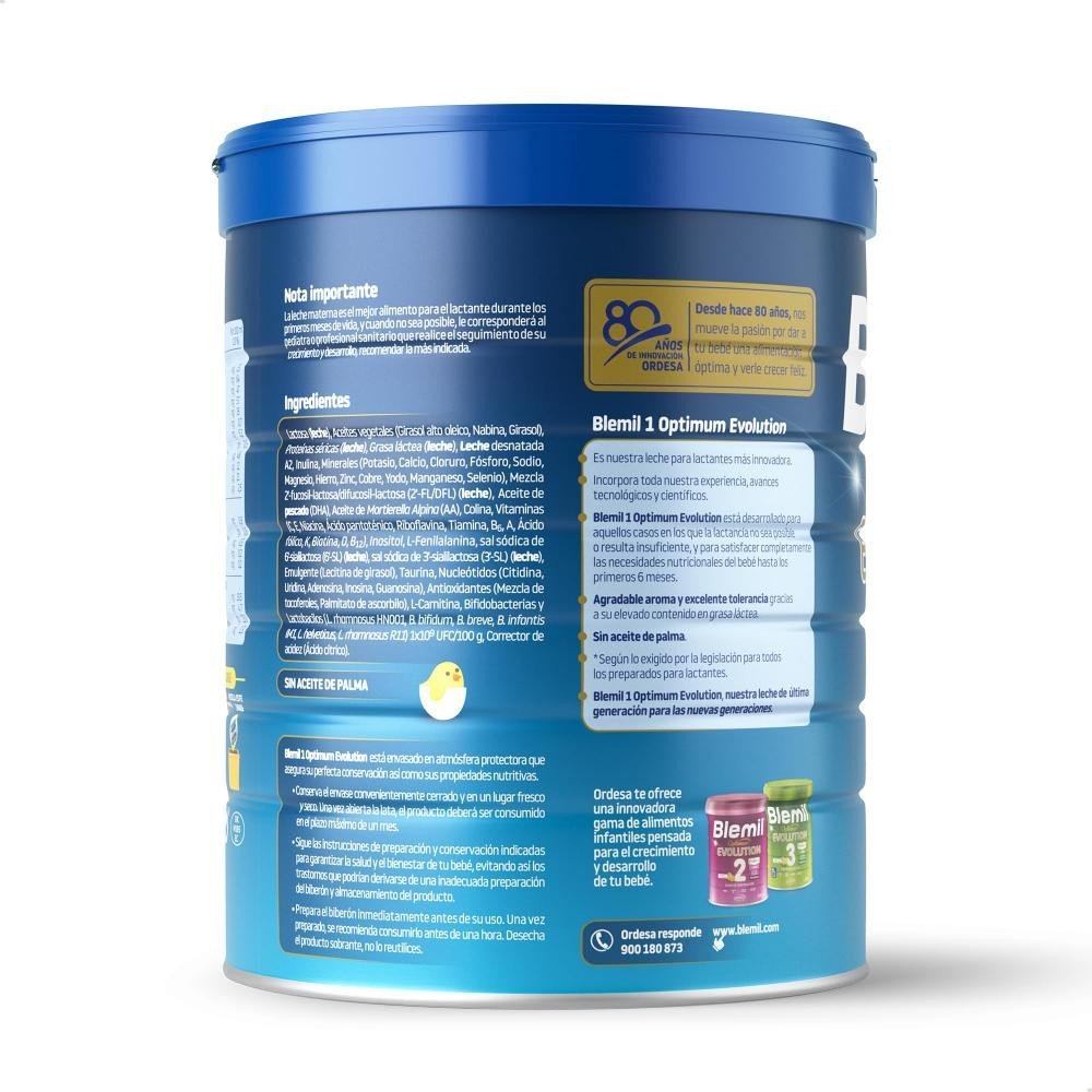BLEMIL 1 Optimum Evolution Leche para Lactantes 4x800g-3