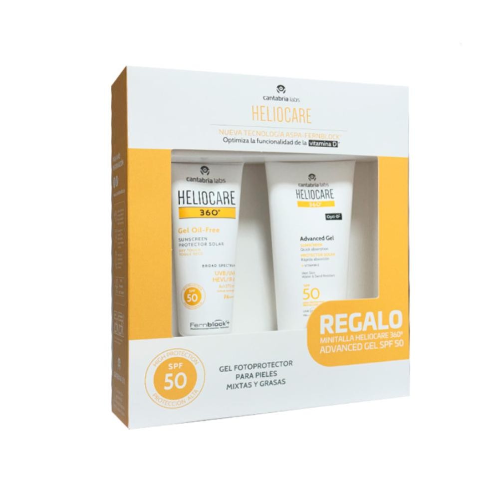 Heliocare 360 Pack Gel Oil-Free SPF50+ 50 ml + Advanced Gel 100 ml REGALO-1