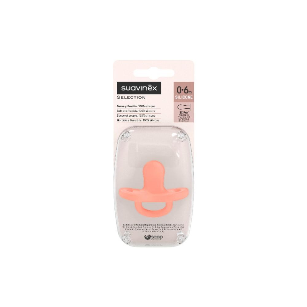 Suavinex Chupete Smoothie Tetina Fisiológica SX Pro 0-6M Salmón-2