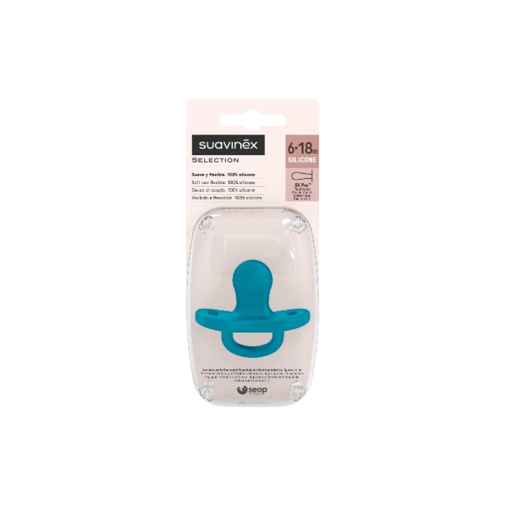 Suavinex Chupete Smoothie Tetina Fisiológica SX Pro 6-18M Azul Oscuro-2