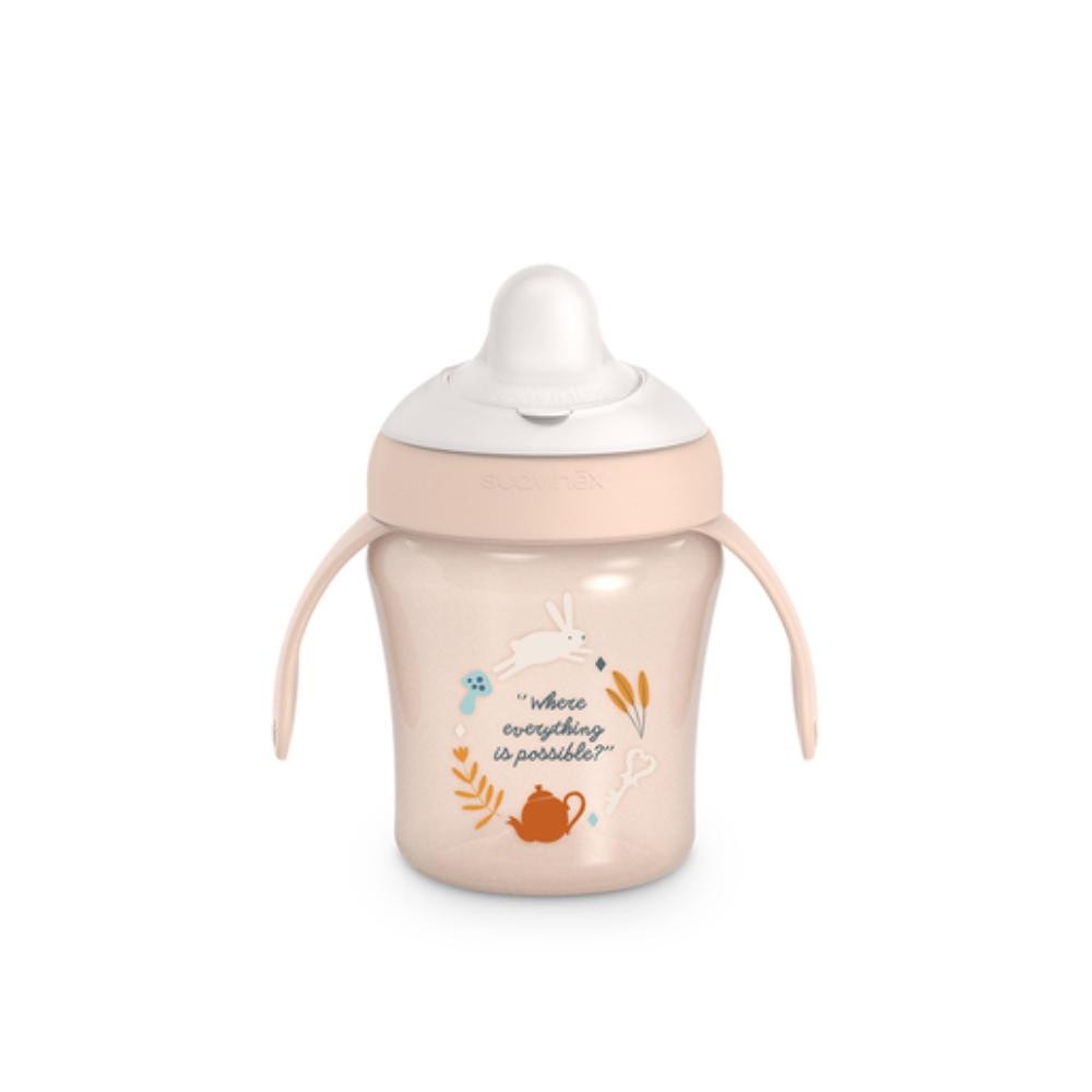 SUAVINEX Taza Antiderrame Rosa Conejo 1 ud-1