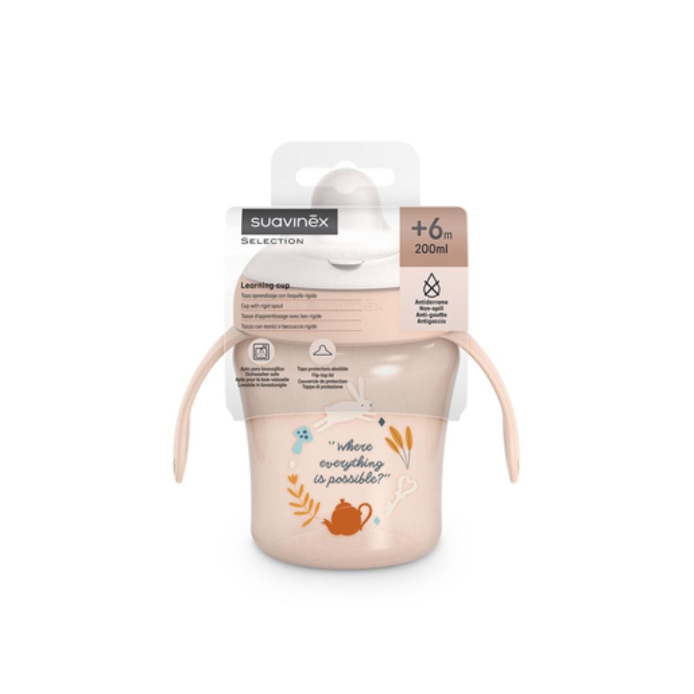 SUAVINEX Taza Antiderrame Rosa Conejo 1 ud-3