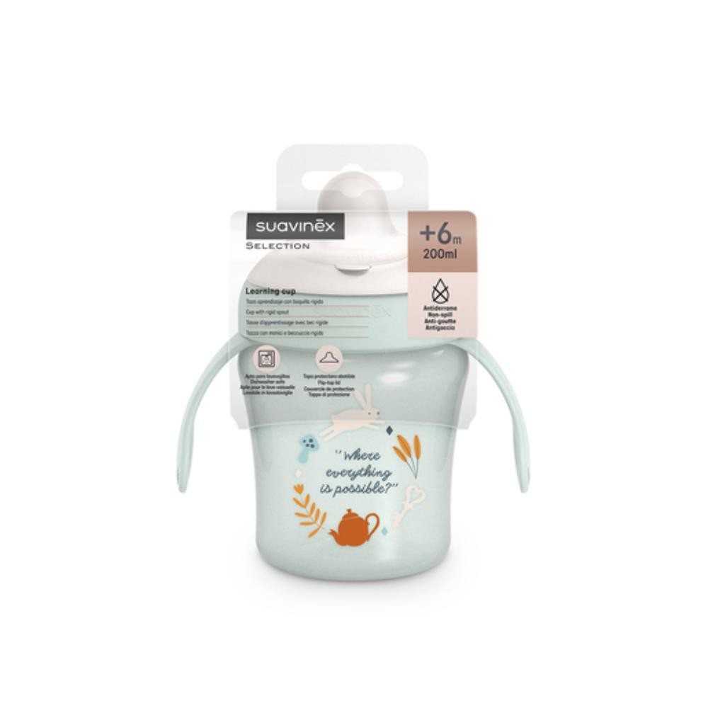 SUAVINEX Taza Antiderrame Verde Conejo 1 ud-3