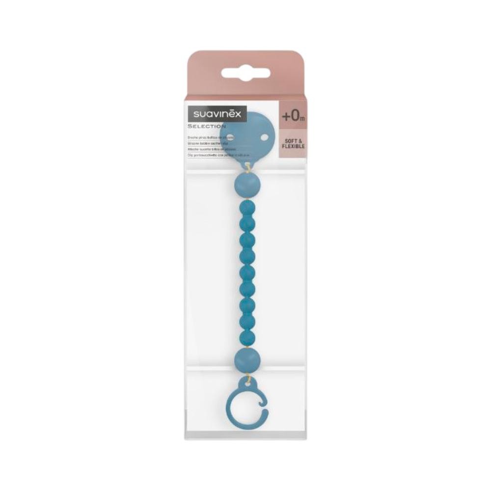 SUAVINEX Broche Pinza Bolitas de Silicona Azul 1 ud-2