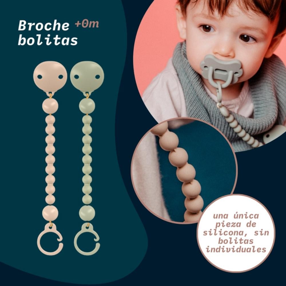 SUAVINEX Broche Pinza Bolitas de Silicona Rojo 1 ud-3