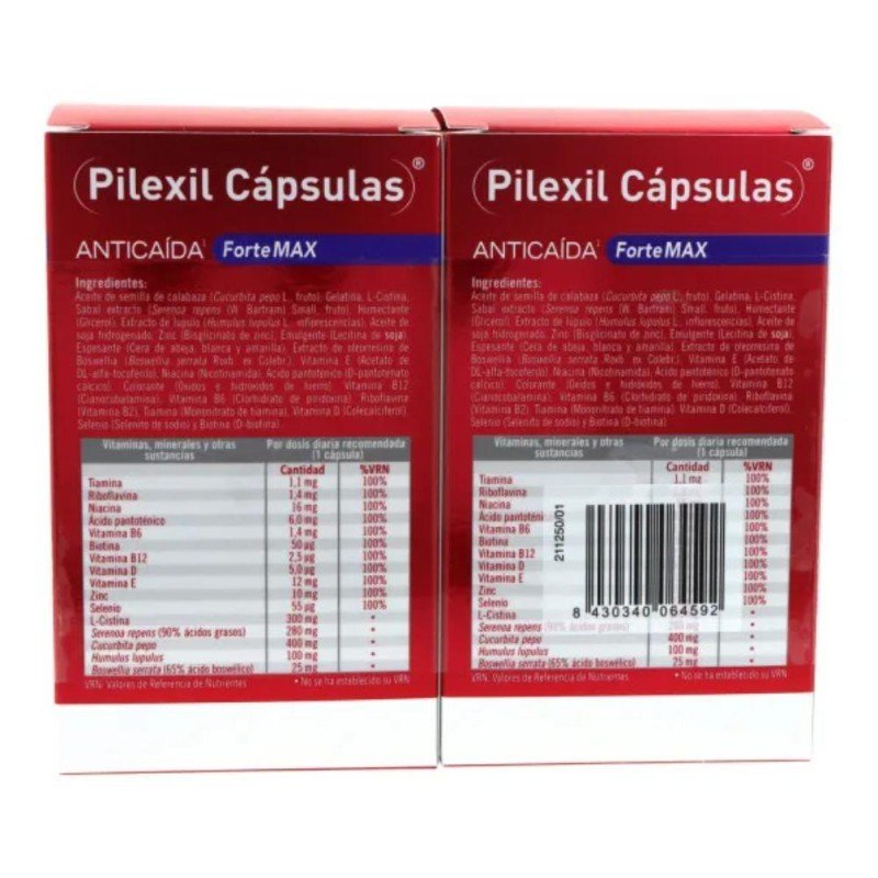 Pilexil Anticaída Forte Max Duplo 2x60 Cápsulas-5