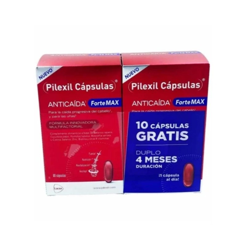 Pilexil Anticaída Forte Max Duplo 2x60 Cápsulas-1
