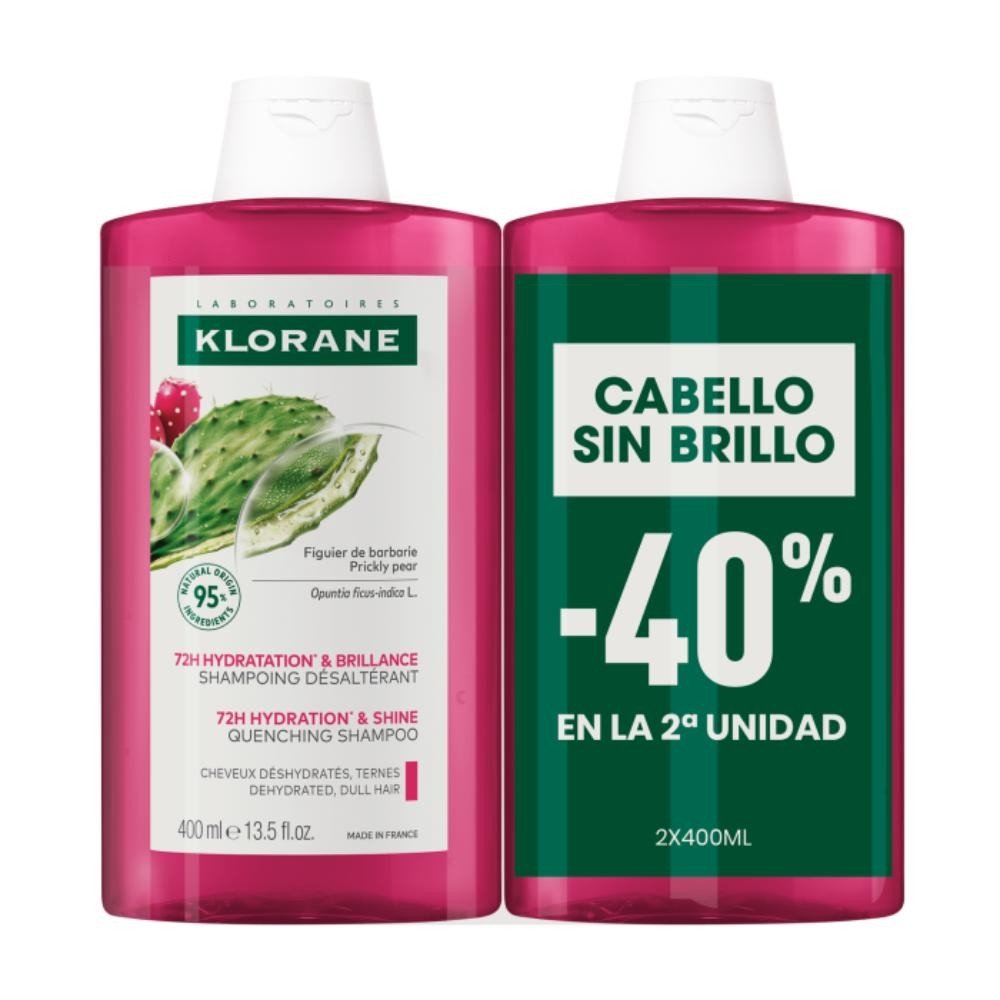 Klorane Champú Higo de Babaria Duplo 2x400 ml-1