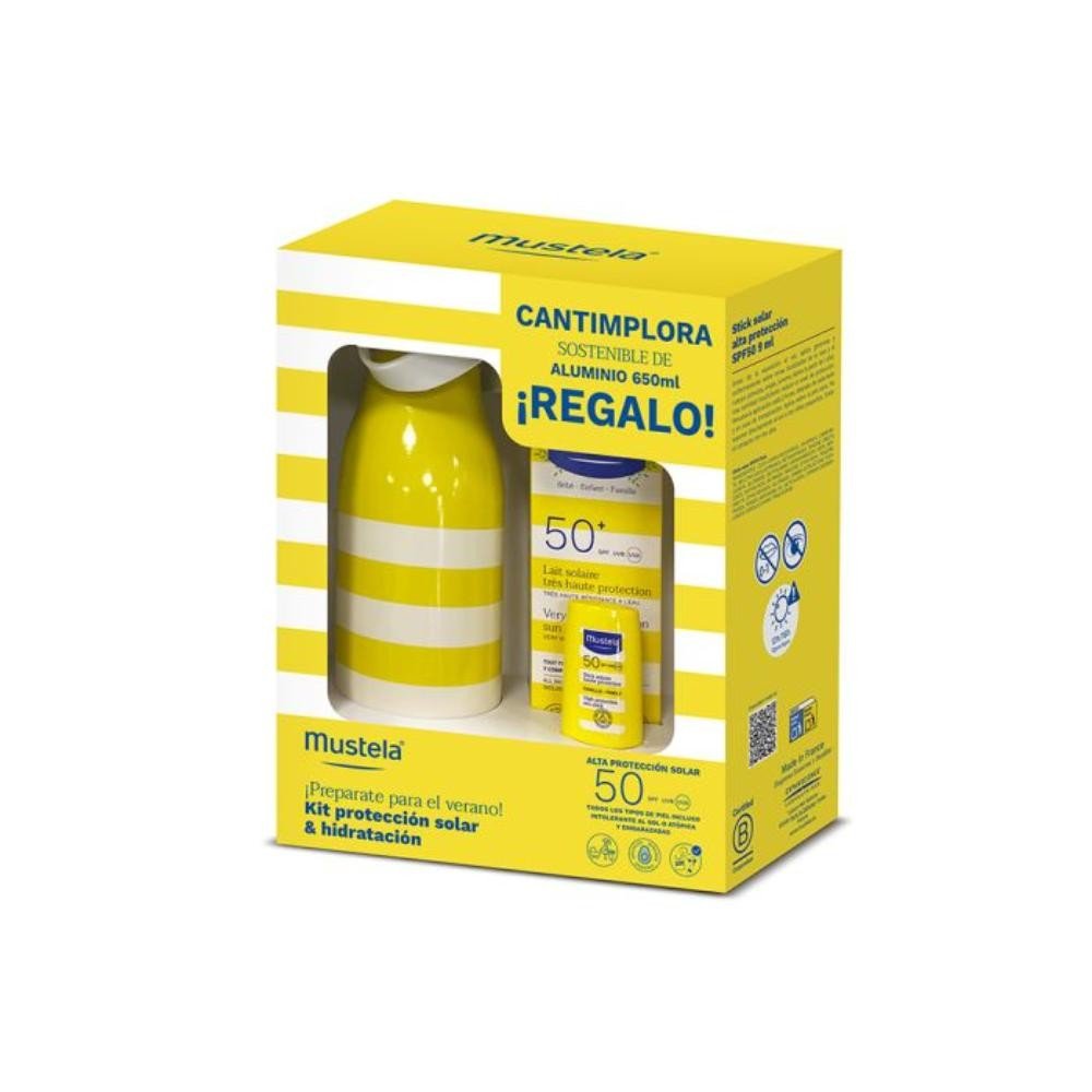 MUSTELA Leche Solar Muy Alta Protección SPF 50+ (100ml) + Stick Solar Alta Protección SPF 50+ 9ml-1