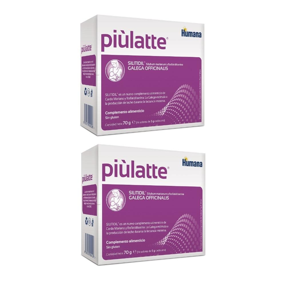 PIULATTE Producción Leche Materna Duplo 2x14 Sobres-1