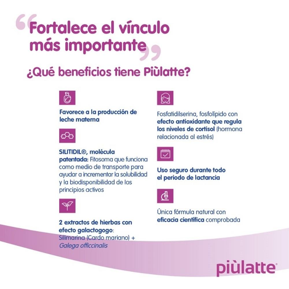PIULATTE Producción Leche Materna Duplo 2x14 Sobres-4