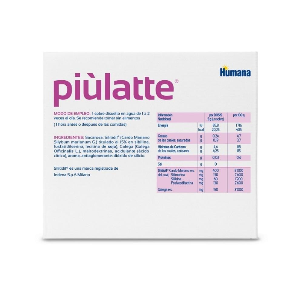 PIULATTE Producción Leche Materna Duplo 2x14 Sobres-5