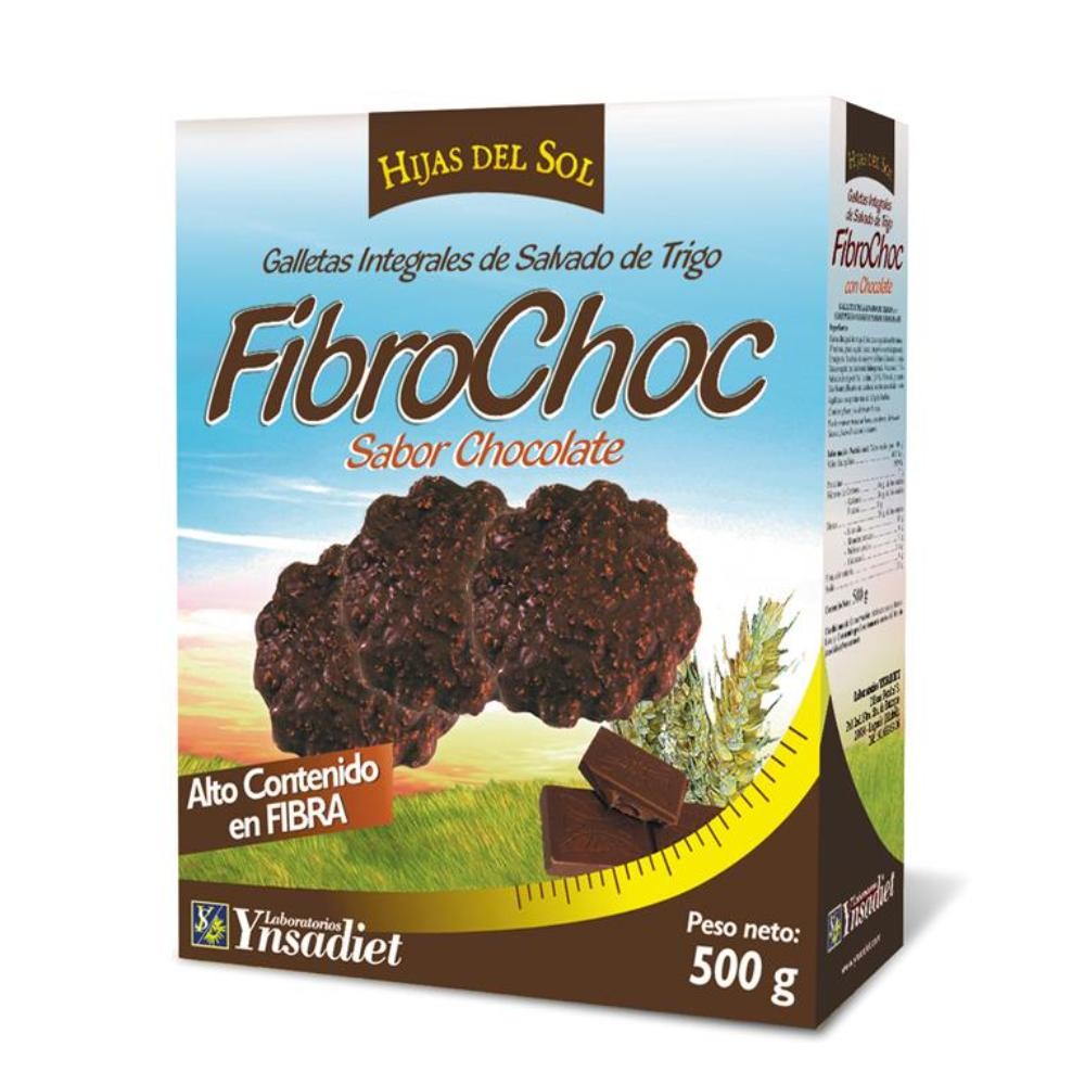 Hijas Del Sol Galletas Integrales de Salvado y Chocolate Fibrochoc 500 g-1