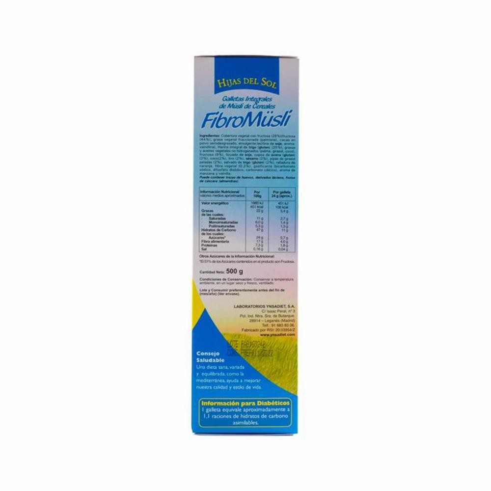 Hijas Del Sol Galletas Fibromuesli con Chocolate 500 g-2