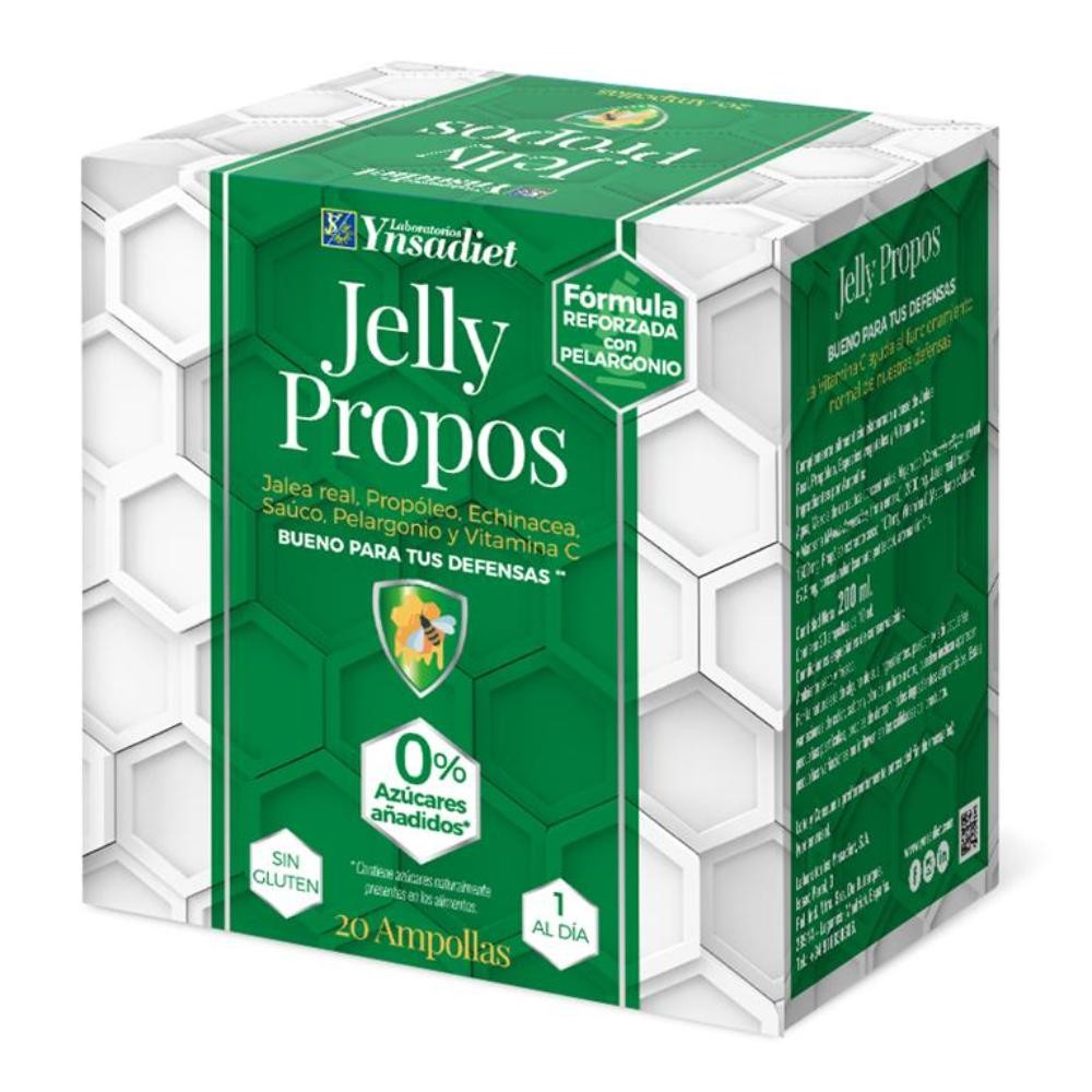 Ynsadiet Jalea + Propóleo Sin Azúcar 20 Ampollas-1