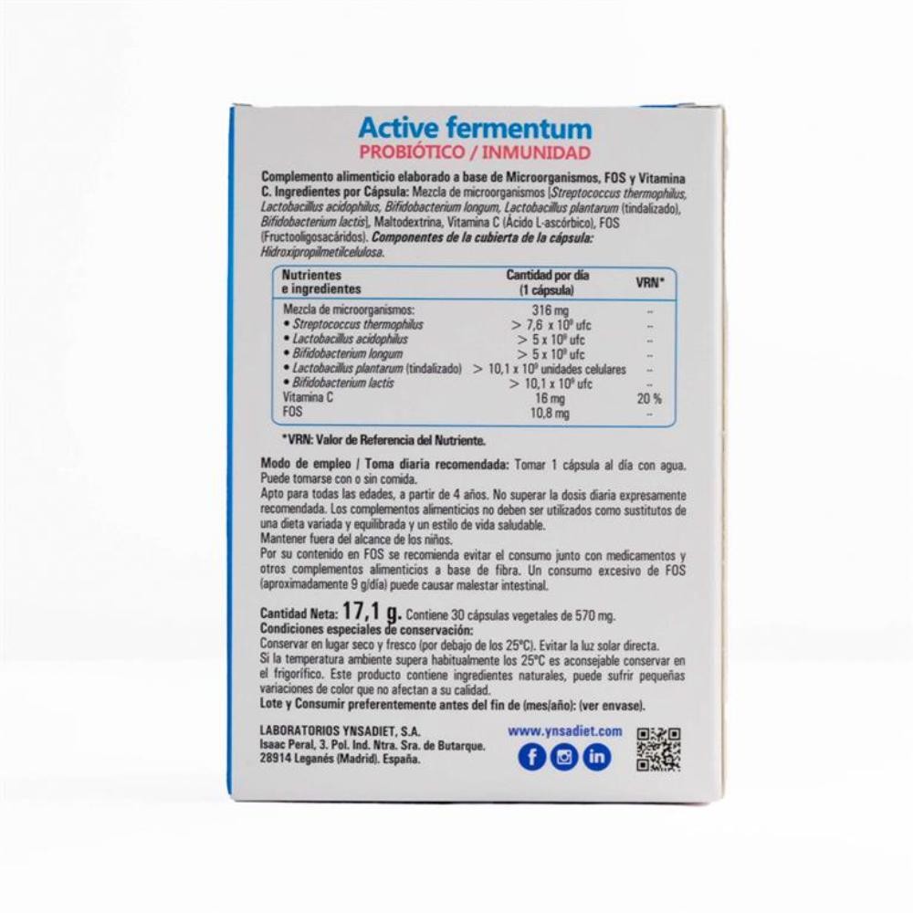Zentrum Active Fermentun Probiótico Defensas 30 Cápsulas-2