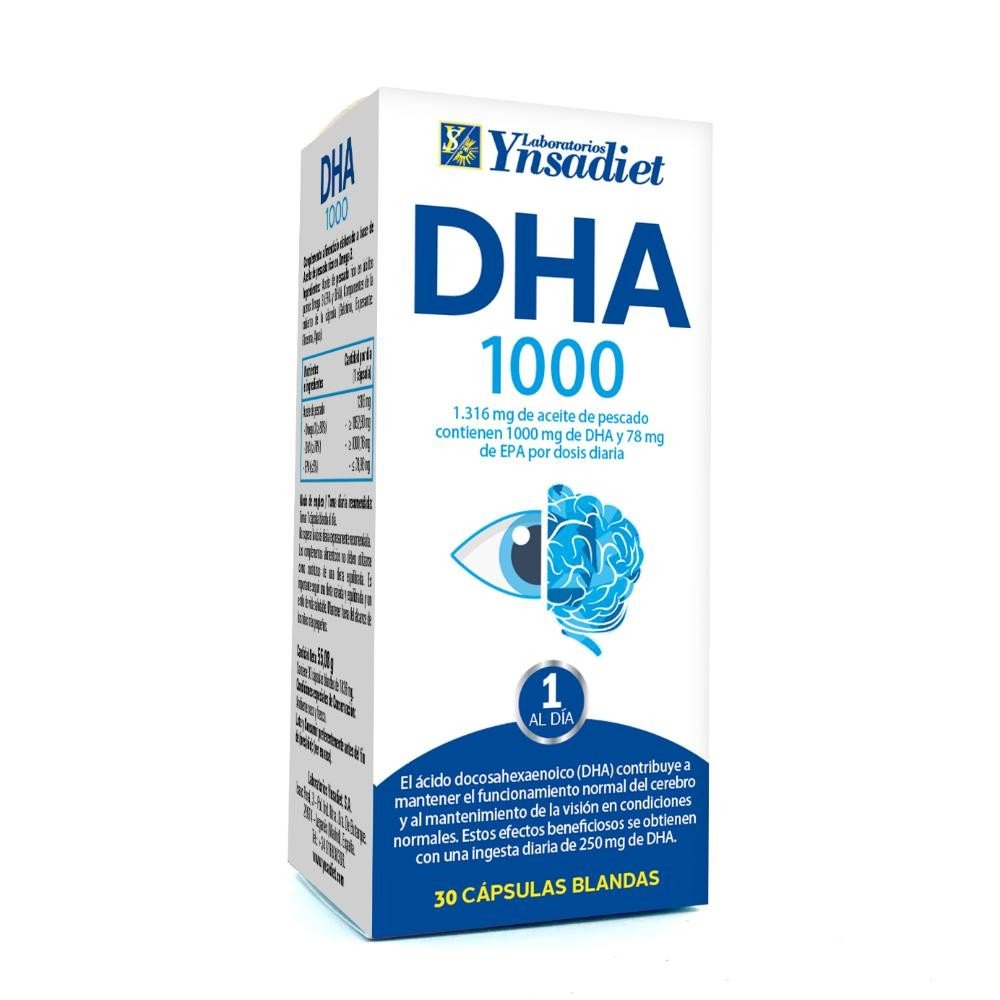 Ynsadiet DHA 1000 mg 30 Cápsulas-1