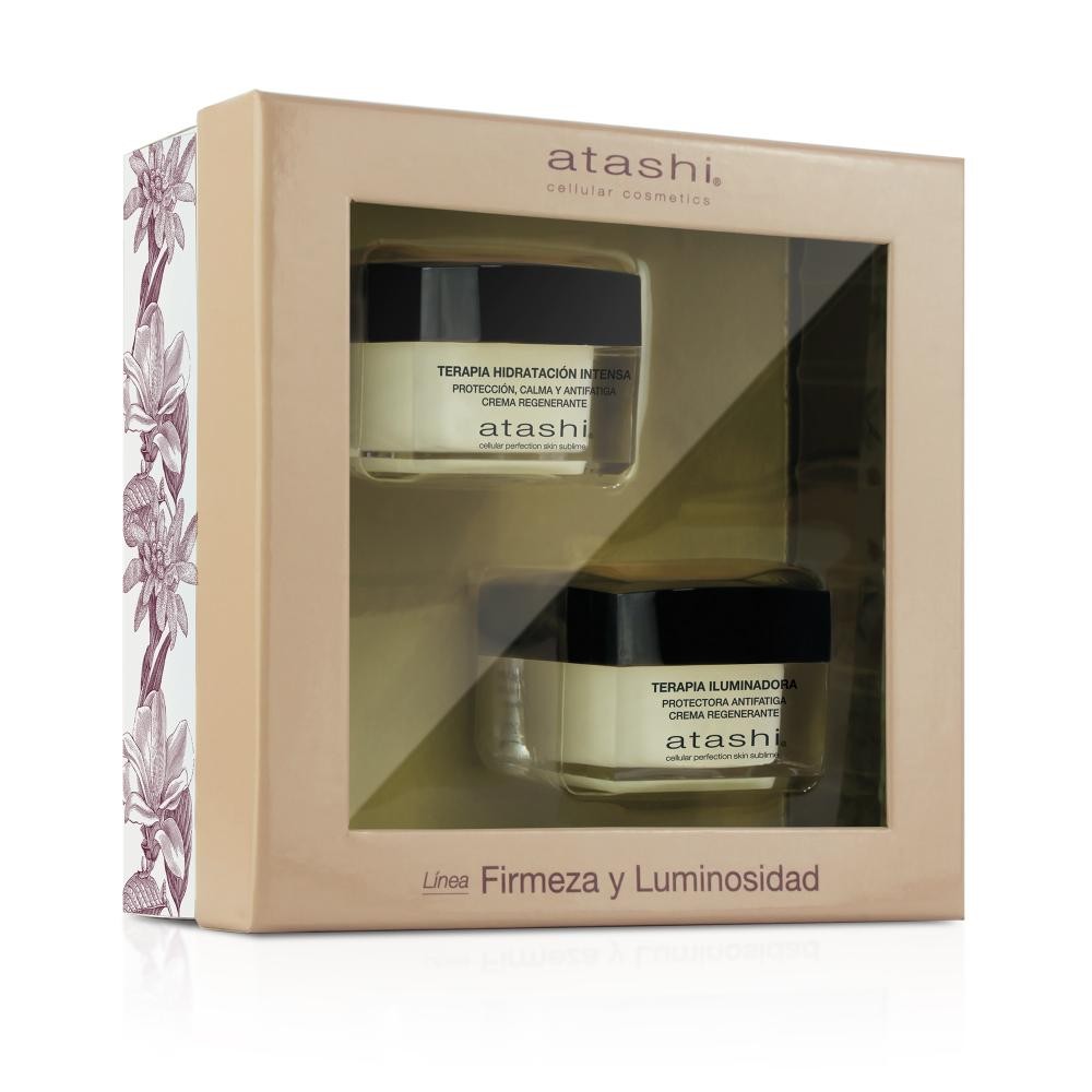 ATASHI Cofre Terapia Crema Hidratación Intensa 50 ml + Crema Iluminadora 50 ml-1