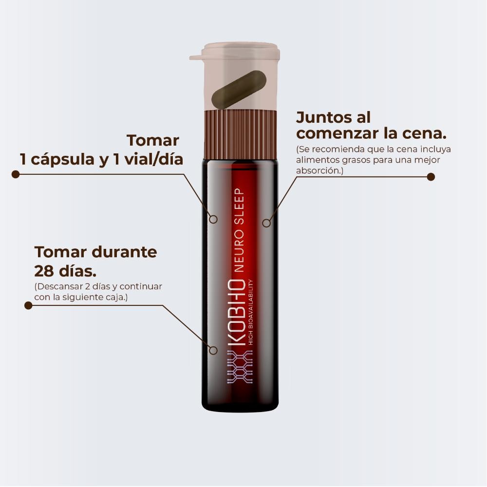 Kobho Labs Neuro Sleep 28 Viales + 28 Cápsulas-3