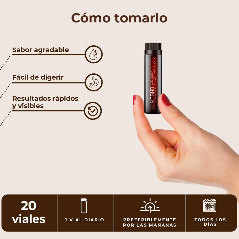 Kobho Labs Colágeno + Ácido Hialurónico 20 Viales-4