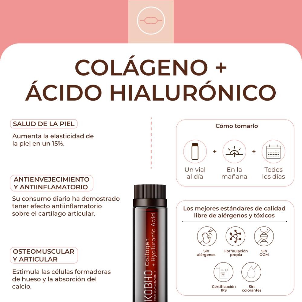 Kobho Labs Colágeno + Ácido Hialurónico 20 Viales-6