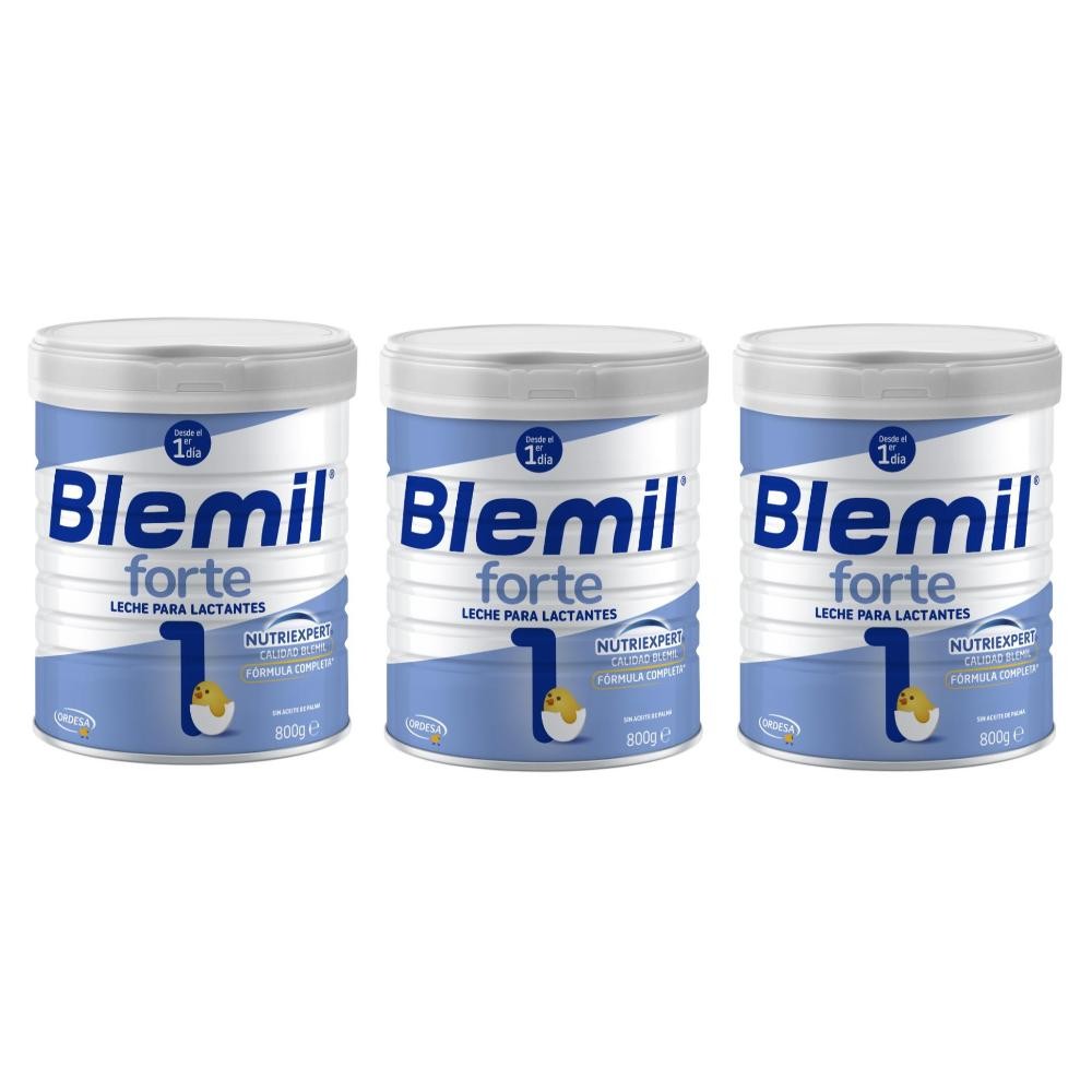 BLEMIL Forte 1 Leche para Lactantes PACK 3x800gr-1