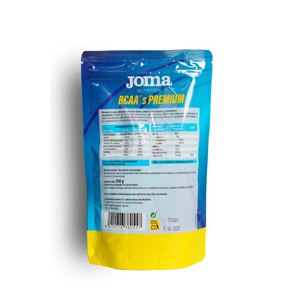 Joma Nutrition BCAA's Premium Limón 250 g-2
