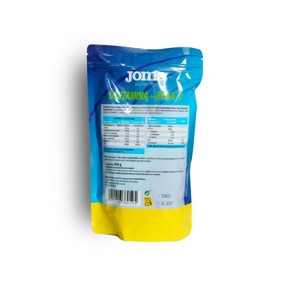 Joma Nutrition Glutamina + BCAA's Premium Limón 250 g-2