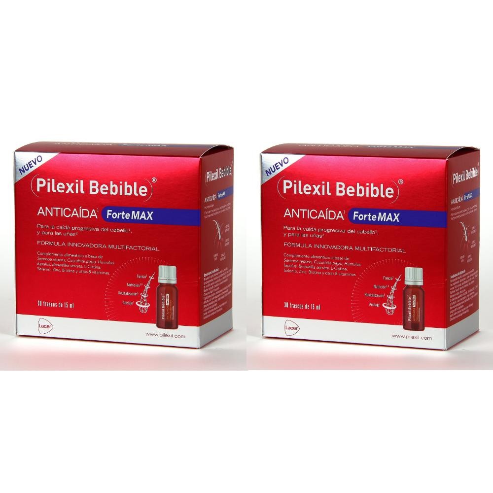 Pilexil Bebible Anticaída Forte Max Frascos Duplo 2x30x15 ml-1