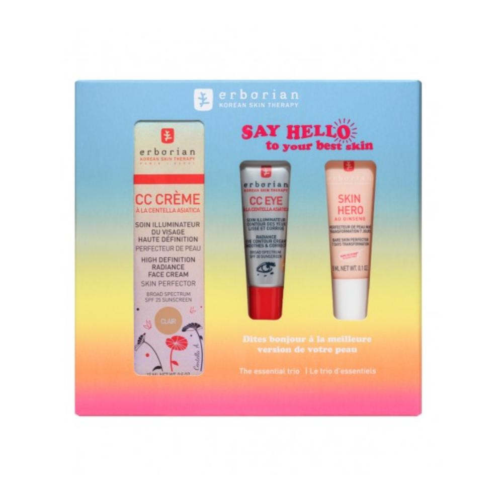 Erborian Kit CC Crème Clair 15ml + CC Eye 3ml + Skin Hero 5ml-1