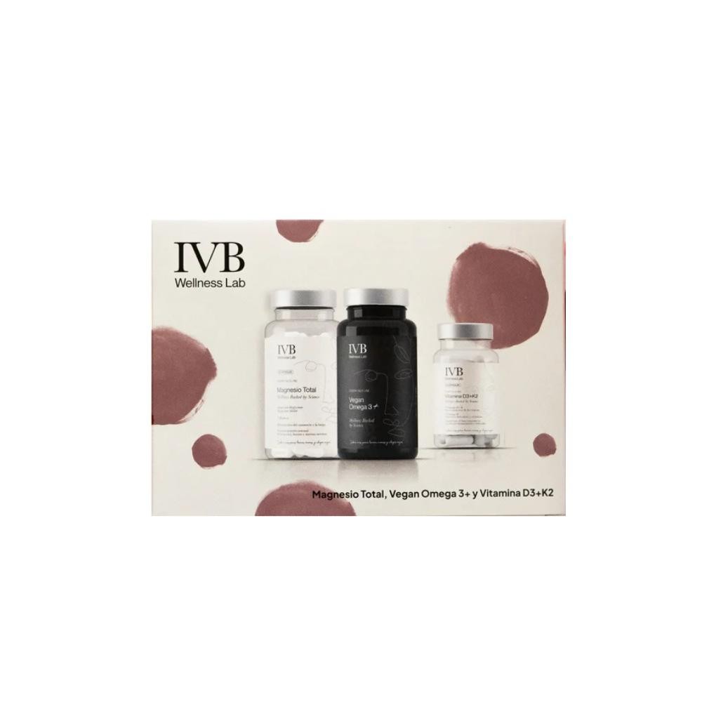 IVB Pack Magnesio Total 60 Cápsulas + Vegan Omega 3+ 60 Cápsulas + Vitamina D3+K2 60 Cápsulas-1