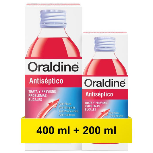 ORALDINE Antiséptico Pack 400ml + 200ml GRATIS-1
