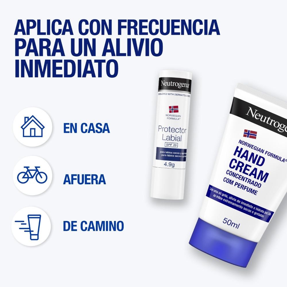 NEUTROGENA PACK Crema de Manos 50 ml + Protector Labial SPF20 4,9 g-4