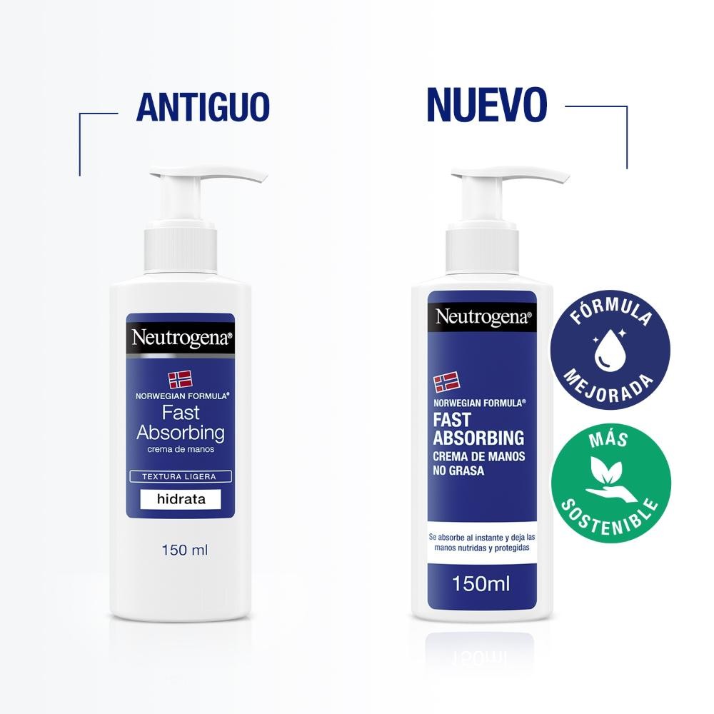 NEUTROGENA Crema de Manos Rápida Absorción 150ml-3