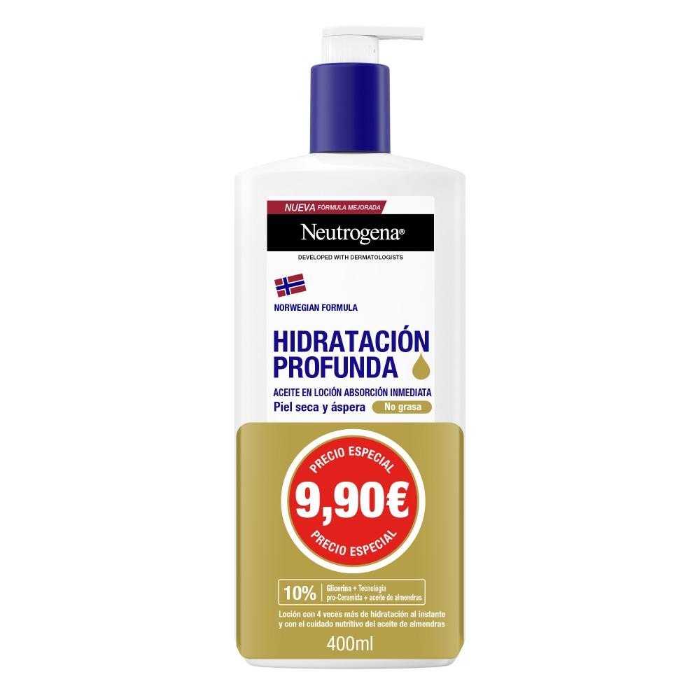 NEUTROGENA Aceite en Loción Hidratación Profunda Nueva Fórmula 400ml-15