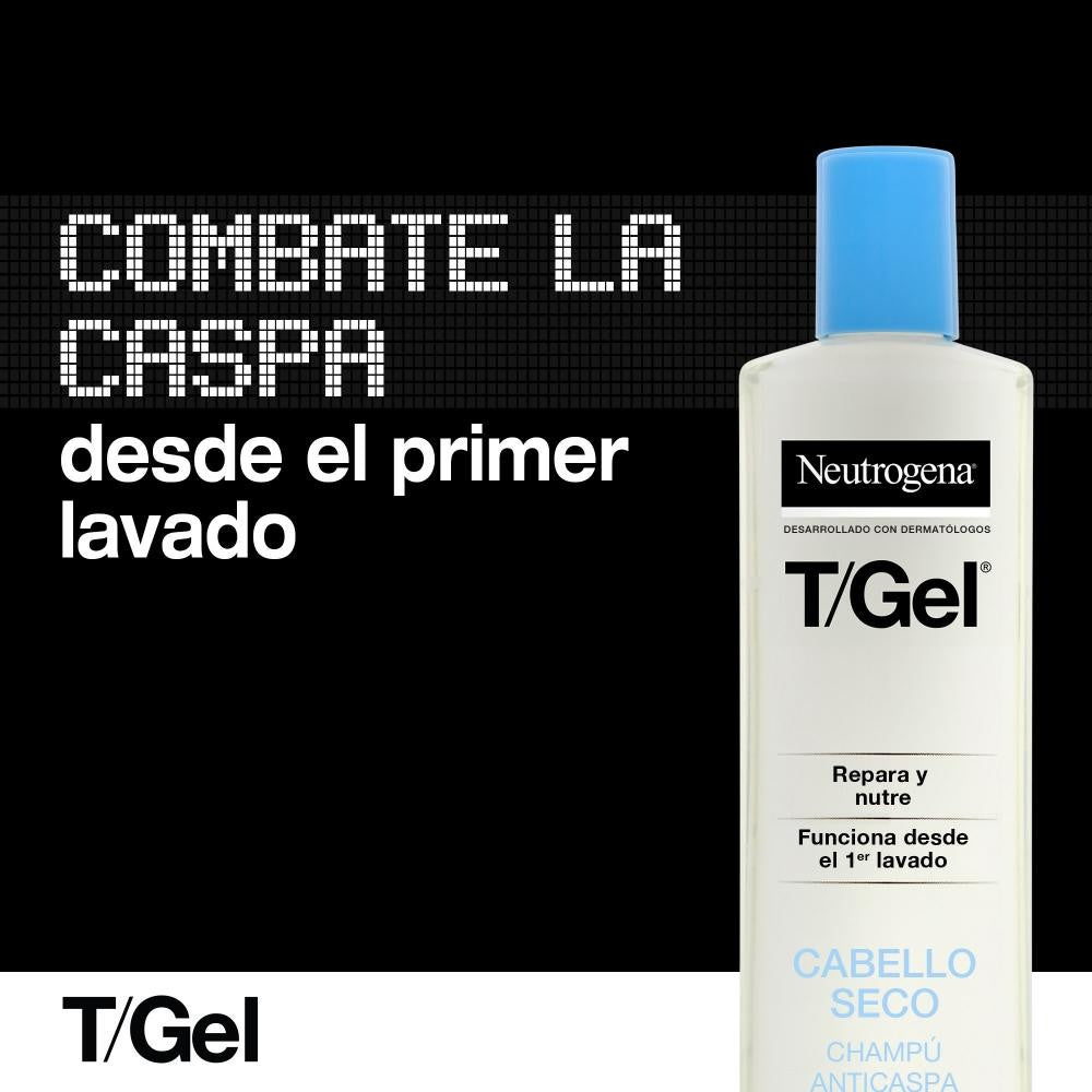 Neutrogena T/Gel Champú Anticaspa Normal-Seco Lote 2 X 250 ml-6