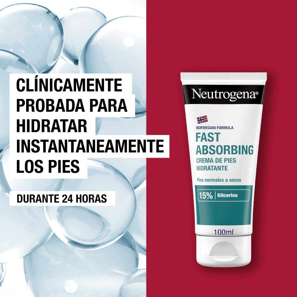 NEUTROGENA Crema Pies Absorción Inmediata DUPLO 2x100ml-6