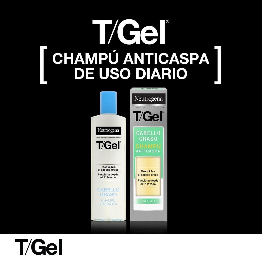 Neutrogena T/Gel Champú Anticaspa Normal-Graso Lote 2 X 250 ml-12