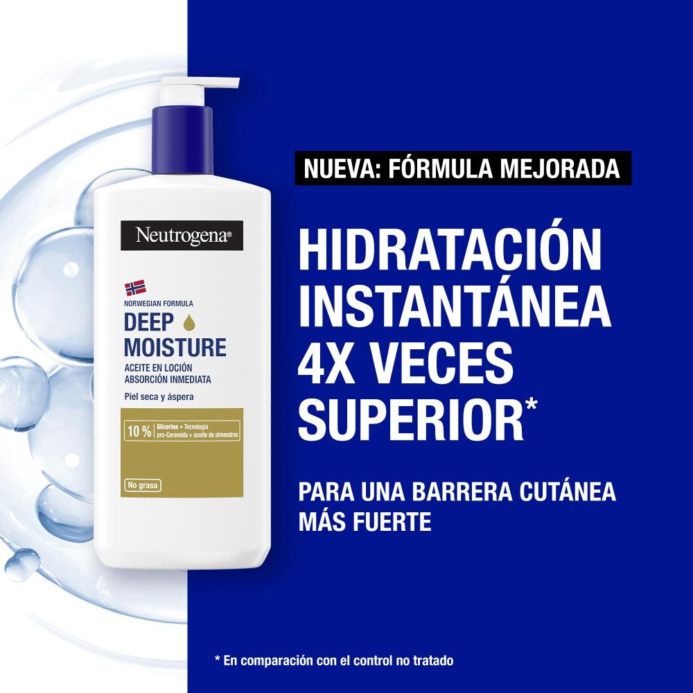 NEUTROGENA Aceite en Loción Hidratación Profunda Nueva Fórmula 400ml-2