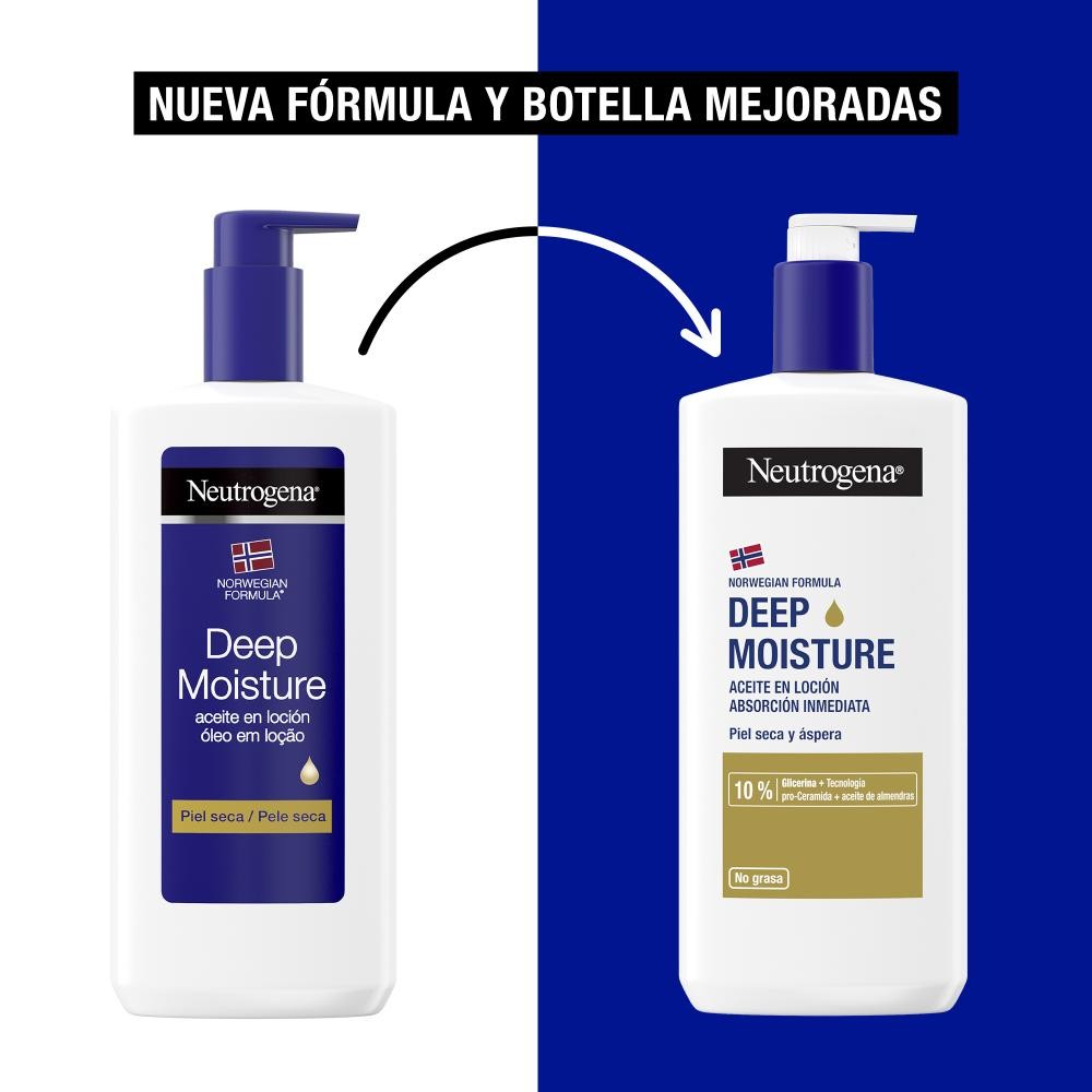 NEUTROGENA Aceite en Loción Hidratación Profunda Nueva Fórmula 400ml-7