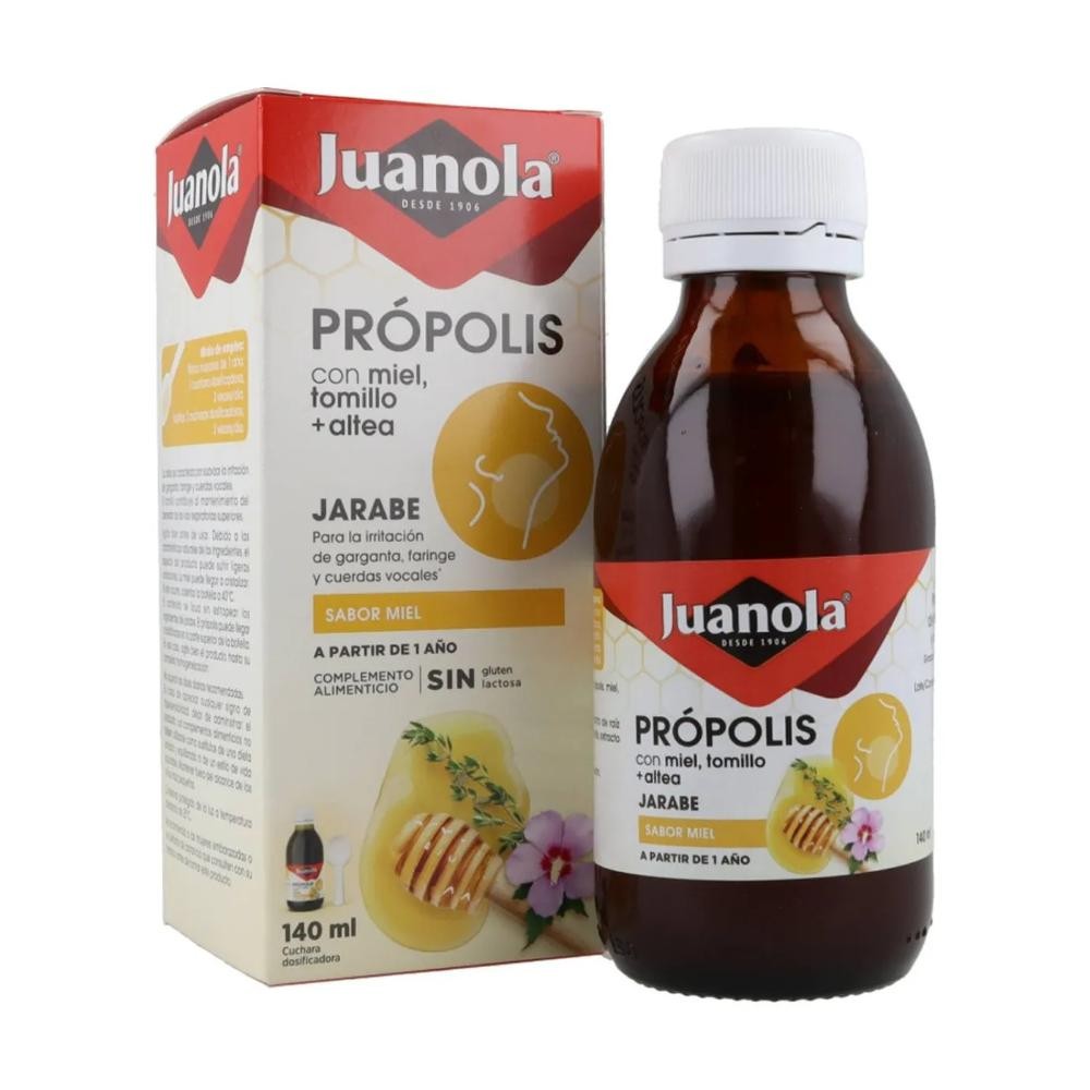 JUANOLA Jarabe Própolis con Miel, Tomillo y Altea Sabor Miel 150ml-1