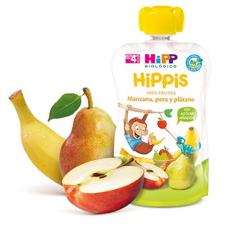 Hipp Biológico Bolsita Hippis Manzana, Pera y Plátano 100gr-2