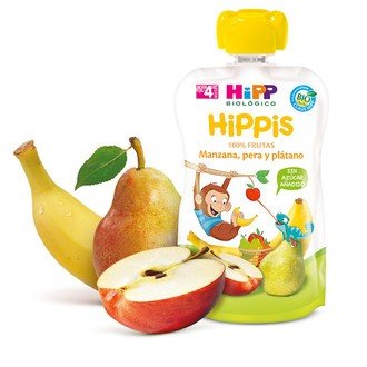 Hipp Biológico Bolsita Hippis Manzana, Pera y Plátano 100gr-2