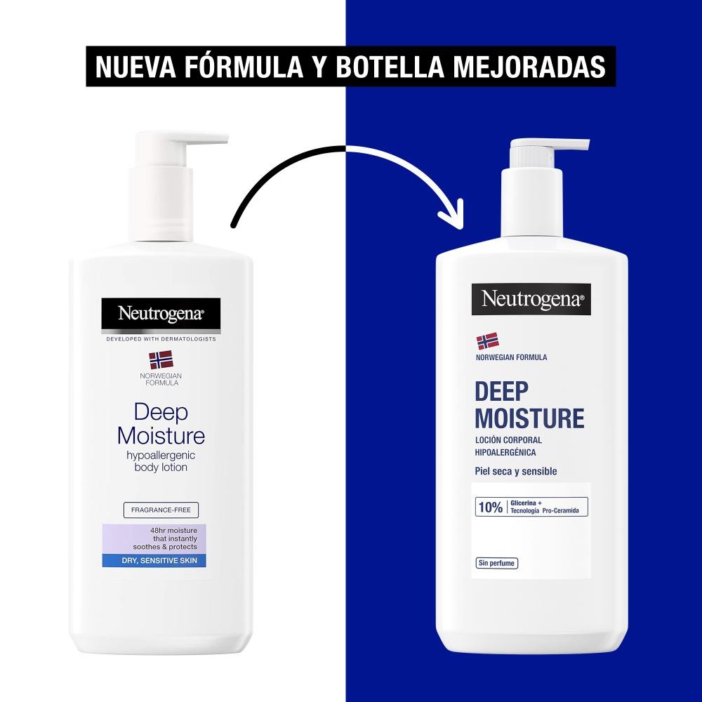 NEUTROGENA Loción Corporal Hidratación Profunda Piel Seca y Sensible 2x750ml-7