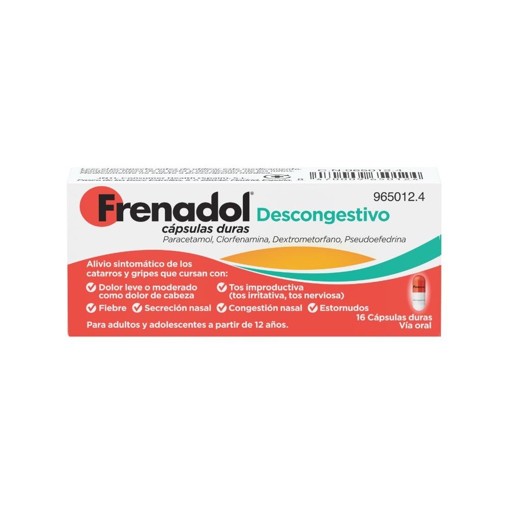FRENADOL Descongestivo 16 Cápsulas-2
