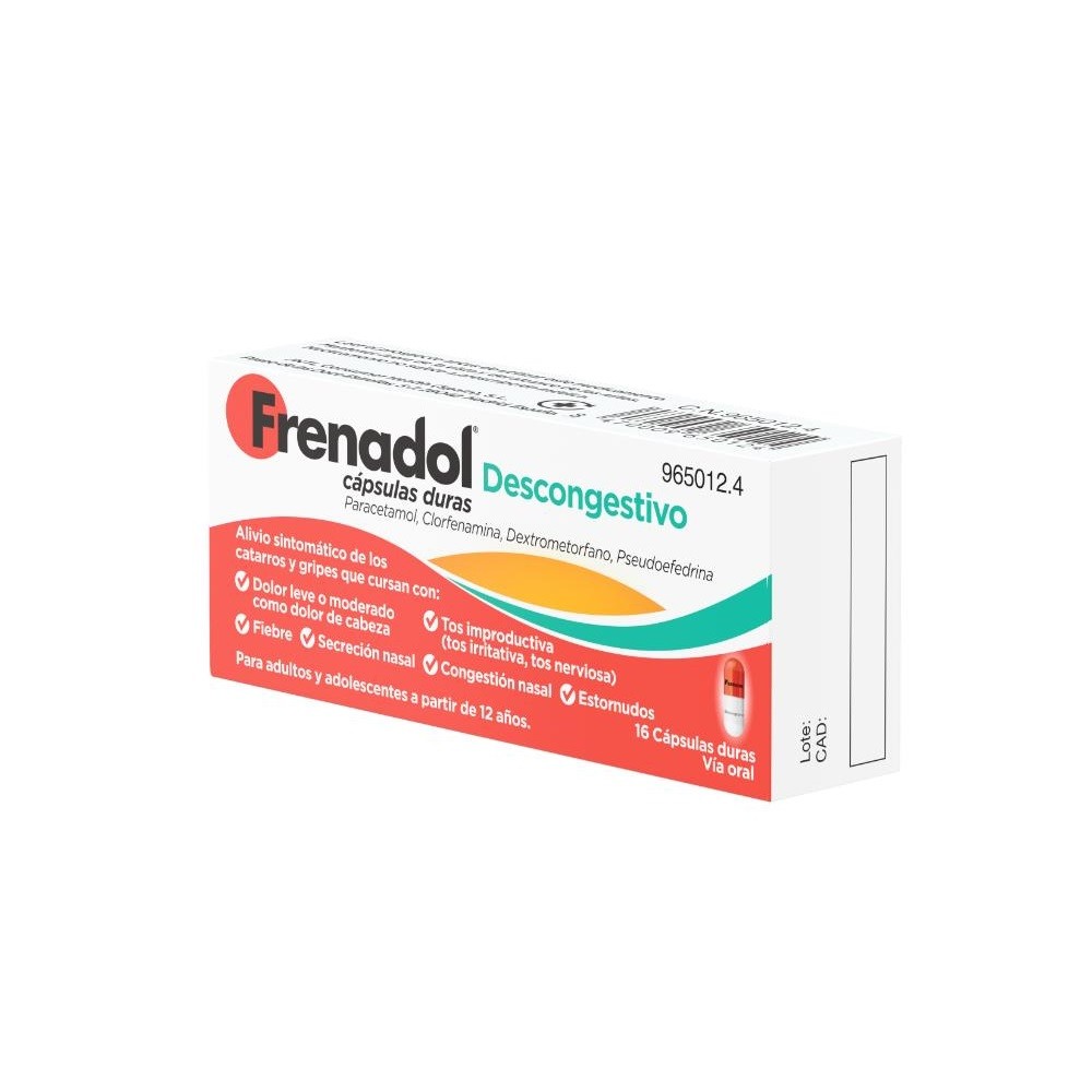 FRENADOL Descongestivo 16 Cápsulas-4