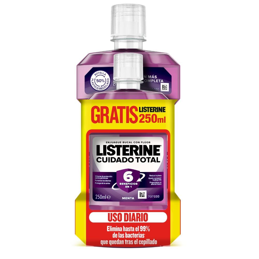 LISTERINE Cuidado Total 500 ml + 250 ml GRATIS-1
